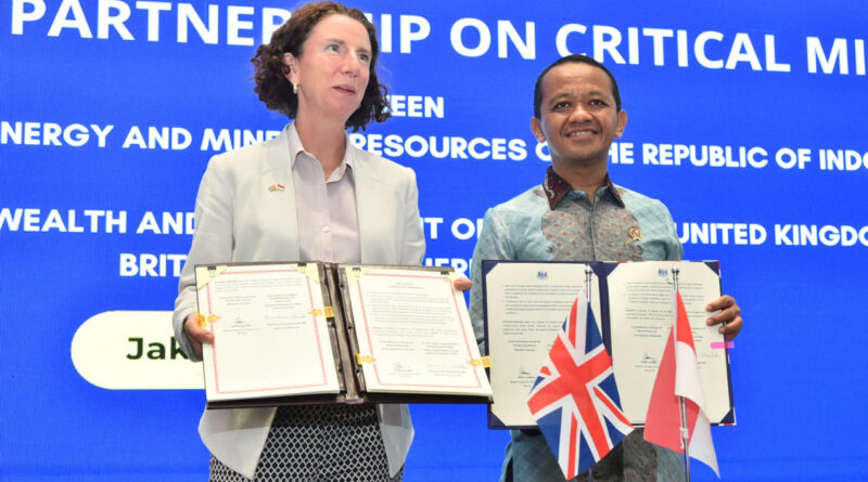 Indonesia and UK Forge Strategic Partnership on Critical Minerals